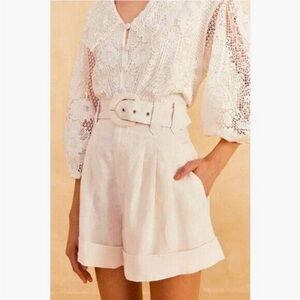 FARM Rio Off White Tailored Short NWT